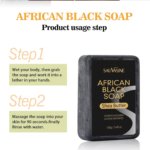 African Black Soap with Shea Butter 100g - Image 6